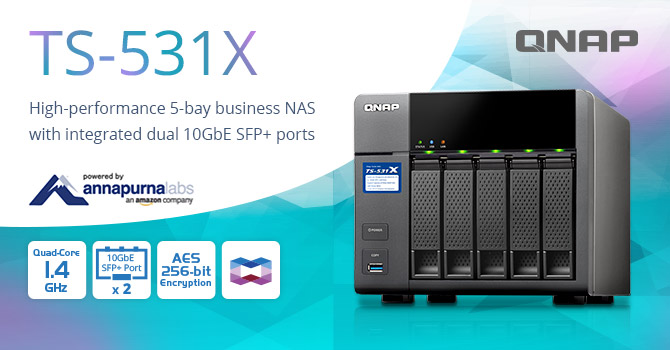 QNAP presenta il NAS TS-531X 