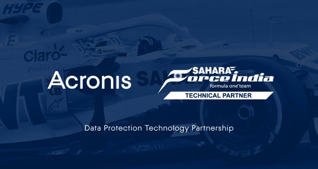 Acronis e Sahara Force India annunciano una partnership