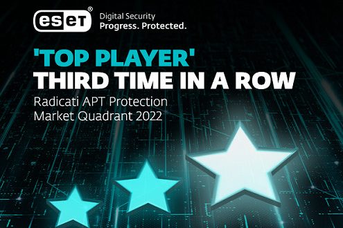 ESET nominata Top Player nel Market Quadrant di Radicati per il segmento APT Protection